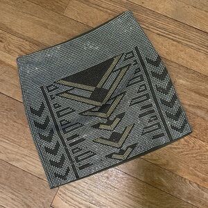 Aina Be Black and Gold Mini Skirt